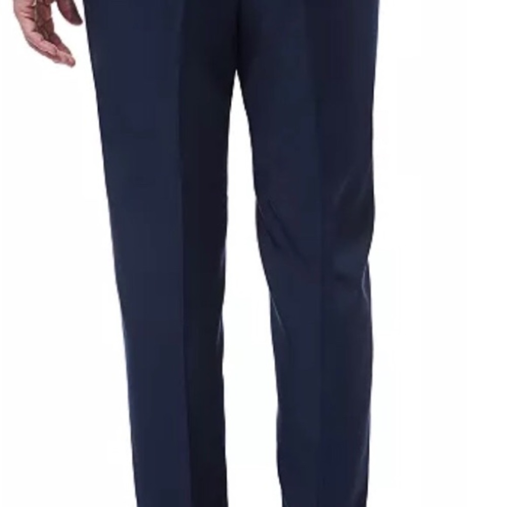 Haggar Men's Classic Navy Dress Pants - Picture 5 of 10
